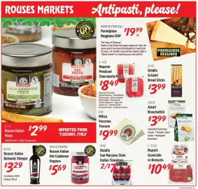 Rouses weekly ad Page 7: Rouses Italian Balsamic Vinegar €3,29, Rouses Italian Hot Calabrese Peppers €5,69