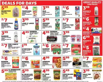 Sedano's weekly ad week 40 Page 5: Dannon Danimals Yogurt €7,00
