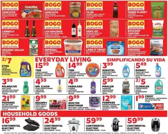 Sedano's weekly ad week 40 Page 6: Xtra liquid detergent €7,00, Pinalen degreaser €5,99