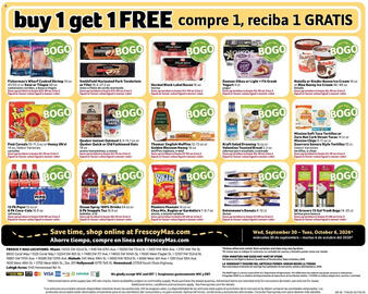 Fresco y Más weekly ad week 40 Page 8: Kraft Salad Dressing or Valentina Toasted Bread, Thomas' English Muffins