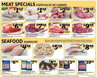 Fresco y Más weekly ad week 40 Page 3: Usda choice beef boneless bottom round or rump roast €6,98