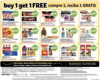 Fresco y Más weekly ad week 40 Page 8: Kraft Salad Dressing or Valentina Toasted Bread, Thomas' English Muffins