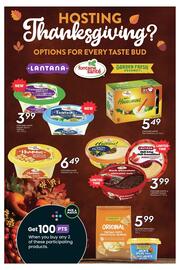 Sobeys flyer week 40 Page 26: Fontaine Santé mini Hummus €5,49, Fontaine Santé or Lantana Topped Hummus €3,99