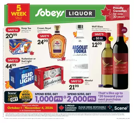 Sobeys Liquor (valid until 4-11)