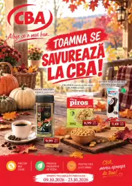 Catalog CBA Pagină 1: CBA Alege ce e mai bun. TOAMNA SE SAVUREAZA LA CBA! DELICE cafea instant / DELICE instant kávé CBA