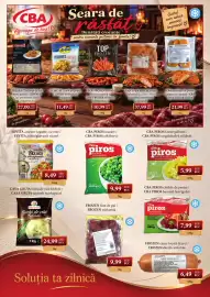 Catalog CBA Pagină 3: Cba piros baromfi fasirtgolyo €7,99, Cba piros zsenge zoldborsó €9,99