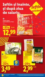 Catalog Lidl săptămâna 41 Pagină 12: Combino / Tiradell Fidea cu ou €2,99, Harvest Basket Cartofi Pai €12,99
