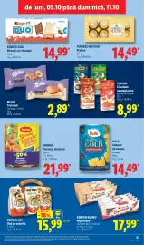 Catalog Lidl săptămâna 41 Pagină 23: Milka Croissant €2,89, Chicko Ciocolată cu umplutură €8,99