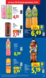 Catalog Lidl săptămâna 41 Pagină 27: Pepsi twist / max €5,19, Tymbark cool băutură răcoritoare €6,49