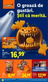 Catalog Lidl săptămâna 41 Pagină 42: Halloween Găletușă cu jeleuri și caramеле €24,99, Lumânare parfumată Autumn Vibes €17,99