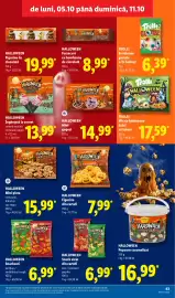 Catalog Lidl săptămâna 41 Pagină 43: Halloween figurine din cartofi €7,99, Halloween mini pizza €15,99