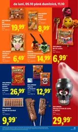 Catalog Lidl săptămâna 41 Pagină 45: Halloween figurine de ciocolată €12,99, Halloween bomboane gumate dinți vampir €6,49