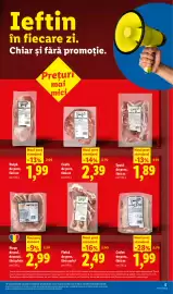 Catalog Lidl săptămâna 41 Pagină 5: Cotlet de porc, fără os €1,99, Fleică de porc, fără șorici €2,49