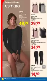Catalog Lidl săptămâna 41 Pagină 60: Esmara topuri reiate, damă €34,99, Esmara maiouri damă €29,99