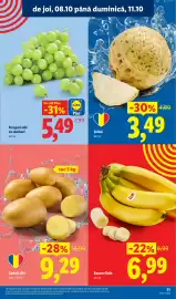 Catalog Lidl săptămâna 41 Pagină 71: Banane Dole €6,99, Lidl Struguri albi cu sâmburi €5,49