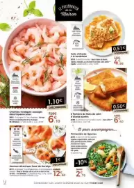 Catalogue Thiriet page 12: Colin d'Alaska panées €6,40, Saumon Atlantique fumé de Norvège €12,60