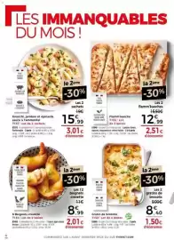 Catalogue Thiriet page 4: Beignets crevette €8,99, Gratin de brocolis €8,40