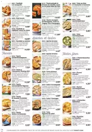 Catalogue Thiriet page 14: Flamm' saumon/poireaux €4,30, Tarte chèvre/épinards €5,50