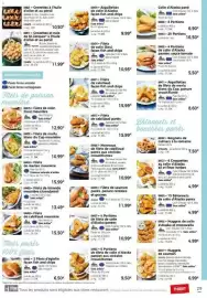 Catalogue Thiriet page 29: Filets de saumon panés €11,99, 84411 • Filets de cabillaud façon fish and chips €15,99