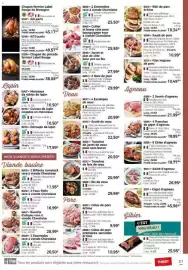Catalogue Thiriet page 31: Sauté d'agneau €26,95, Filet mignon de porc €10,49