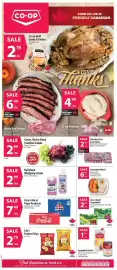 Co-op flyer week 40 Page 1: Campbell's Broth €1,79, Green Giant Vegetables €2,99