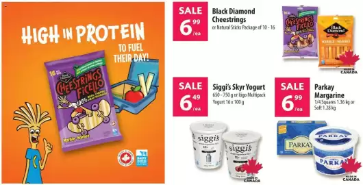 Co-op flyer week 40 Page 18: Parkay Margarine €6,99, Black Diamond Cheestrings €6,99