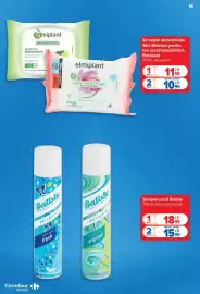 Catalog Carrefour Market Pagină 16: Elmiplant șervețele demachianta skin moisture €10,99, Batiste sampon uscat €15,99