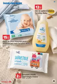 Catalog Carrefour Market Pagină 40: Carrefour Baby aleze de unică folosință pentru protecție pat copii €15,49
