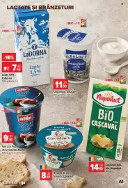 Catalog Carrefour Market Pagină 5: Napolact cașcaval felii €14,69, LaDorna Lapte 1,5% grăsime €7,65