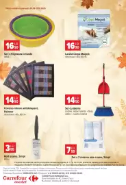 Catalog Carrefour Market Pagină 54: Heinner covoras intrare antiderapant €14,90, Set x 3 ligheane rotunde €16,90