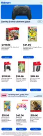 Walmart flyer Page 1: Nintendo Switch 2 + Mario Kart World Bundle €749,96, Tomodachi Life: Living the Dream €84,96
