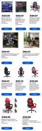 Walmart flyer Page 10: Gtracing gtwd-200 ergonomic gaming chair with adjustable pillows €159,97