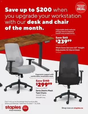 Staples flyer (valid until 31-10)