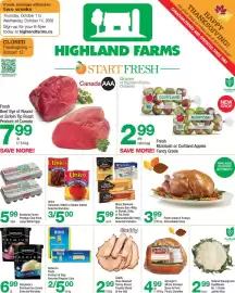 Highland Farms flyer Page 1