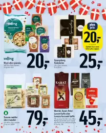 Føtex tilbudsavis uge 40 Side 5: salling GRANOLA TRIPLE CHOCOLATE salling FRUGTMYSLI MED ROSINER, KOKOS OG HASSELNØDDER. 750