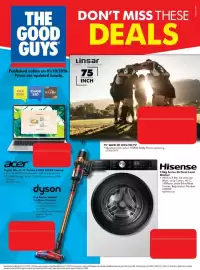 The Good Guys catalogue week 40 Page 26: Hisense 7.5kg Series 35 Front Load Washer, Linsar 75" QLED 4K Ultra HD TV