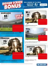 The Good Guys catalogue week 40 Page 3: TCL 85 Inch C7L Premium SQD-Mini LED Google TV with Gemini 2026