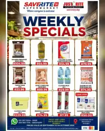 Saverite catalogue Page 1: Clover Ghee €229,99, Elmaleña Spaghetti €7,99