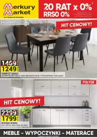 Merkury Market gazetka Strona 1: Kuchnia Bianka €1.799,00, Komplet Łukasz €1.249,00