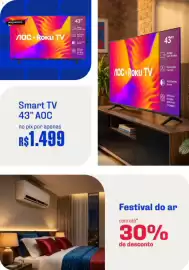 Catálogo Casas Bahia Página 3: LANÇAMENTO ПOC • Roku TV Smart TV 43" AOC no pix por apenas R$1.499 43" 43" Design Sem Bordas
