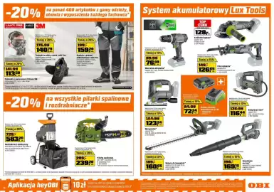 OBI gazetka Strona 6: 10 -20% LAHTI PRONEO BEZPIECZEŃSTWO W MODZIE TOOLS 3M na ponad 400 artykułów z gamy odzieży, obuwia i