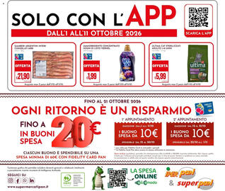 Volantino Pan Pagina 28: Ammorbidente concentrato sogni di loto Vernel €1,99, Gamberi argentini interi congelati Arbi €21,90