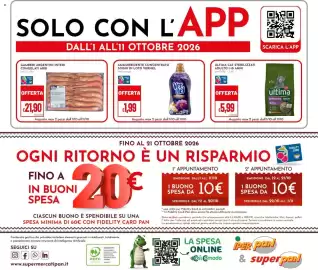 Volantino Pan Pagina 28: Ammorbidente concentrato sogni di loto Vernel €1,99, Gamberi argentini interi congelati Arbi €21,90