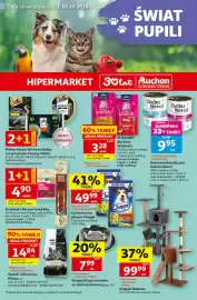 Auchan gazetka Strona 1: Karma mokra dla psa Dolina Noteci Premium €9,95, Przykaski dla kota Vitakraft Crispy Crunch €3,28