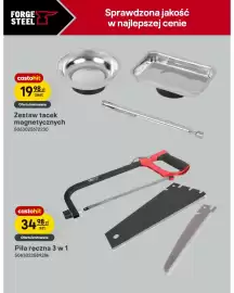 Castorama gazetka Strona 19: Piła ręczna 3 w 1 Forge Steel €34,98, Zestaw tacek magnetycznych Forge Steel €19,98