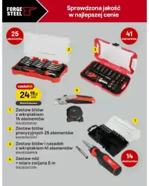 Castorama gazetka Strona 21: Zestaw bitów z wkrętakiem 14 elementów Forge Steel €24,98