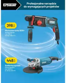 Castorama gazetka Strona 3: Młotowiertarka SDS+ Erbauer €398,00, Szlifierka kątowa Erbauer €448,00