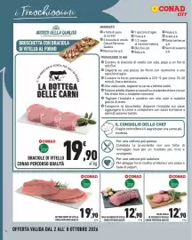 Volantino Conad City settimana 40 Pagina 6: Polpa scelta in svizzere di vitello Conad percorso qualità €12,90
