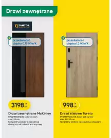 Castorama gazetka Strona 10: Drzwi stalowe Toreto 80 cm €998,00, Drzwi zewnętrzne McKinley Pantor €3.198,00