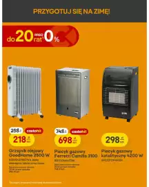 Castorama gazetka Strona 20: Piecyk gazowy katalityczny Skva €298,00, Piecyk gazowy Ferretti Camilla 3100 €698,00